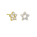 Gold Crystal Flora Earring - Pure Apotheca