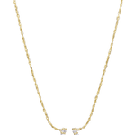 Gold Crystal Horse Shoe Necklace - Pure Apotheca