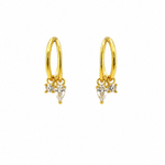 Gold Crystal Sammy Hoops - Pure Apotheca