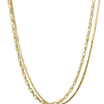 Gold Double Chain Necklace - Pure Apotheca