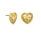 Gold Edged Heart Earring - Pure Apotheca