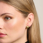 Gold Edged Heart Earring - Pure Apotheca