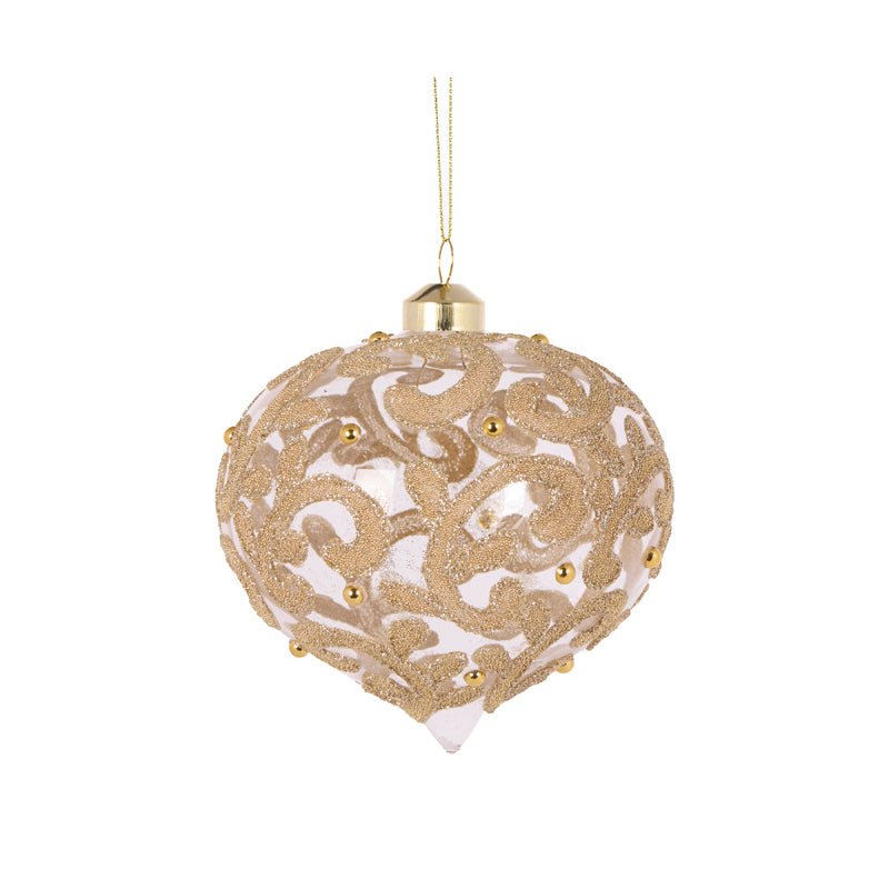 GOLD ELABORATE SWIRL ONION BAUBLE - Pure Apotheca