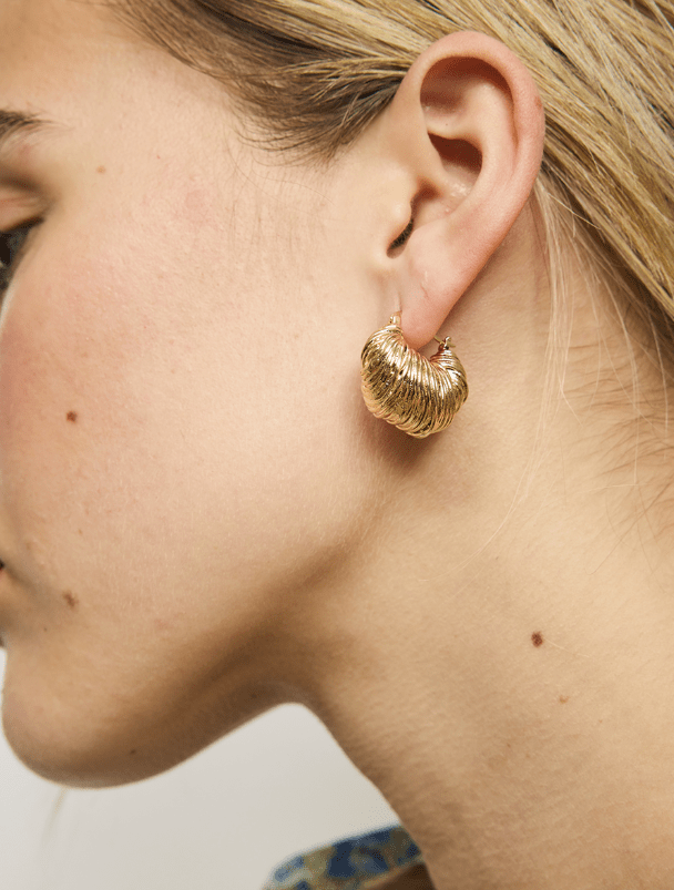 Gold Emilia Hoops - Pure Apotheca