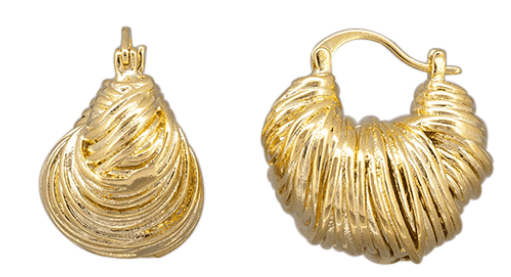 Gold Emilia Hoops - Pure Apotheca