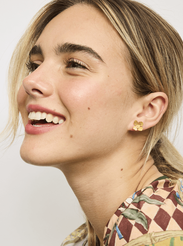 Gold Flower Earring - Pure Apotheca