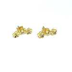 Gold Flower Trio Earring - Pure Apotheca
