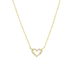 Gold Heart Crystal Necklace - Pure Apotheca