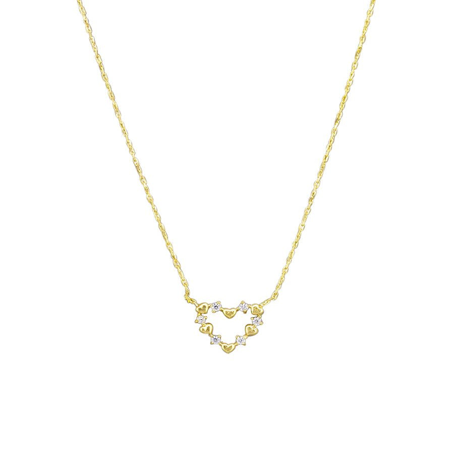 Gold Heart Crystal Necklace - Pure Apotheca