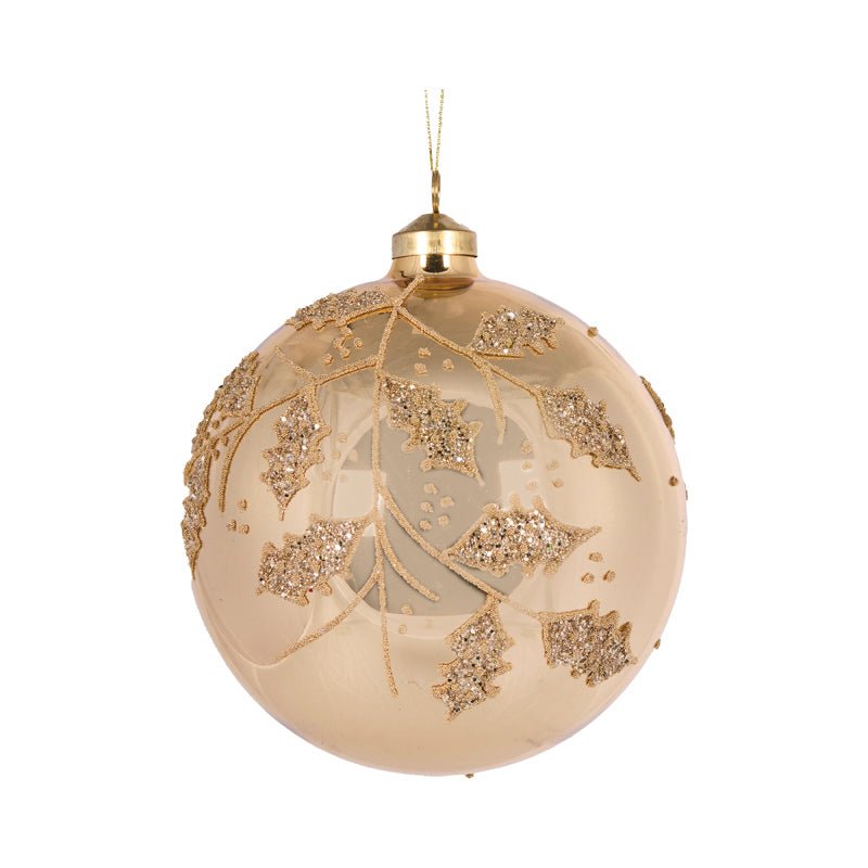 GOLD HOLLY BAUBLE - Pure Apotheca