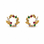 Gold Ivy Wreath Earring - Pure Apotheca