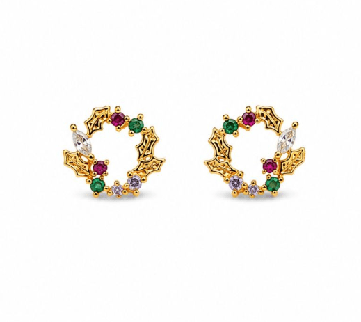 Gold Ivy Wreath Earring - Pure Apotheca
