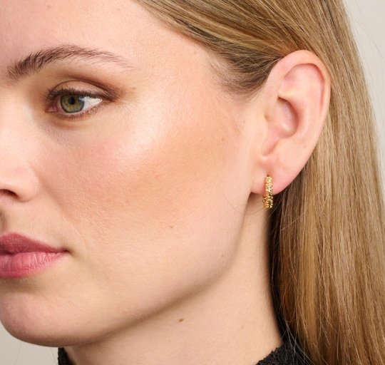 Gold Jenna Hoops - Pure Apotheca