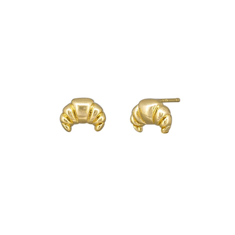 Gold Le Croissant Studs - Pure Apotheca