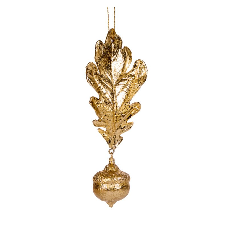 GOLD LEAF AND ACORN ORNAMENT - Pure Apotheca