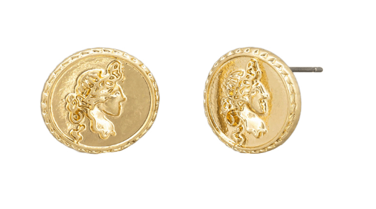 Gold Lizzy Coin Earring - Pure Apotheca