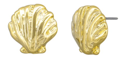 Gold Marine Scallop Earring - Pure Apotheca