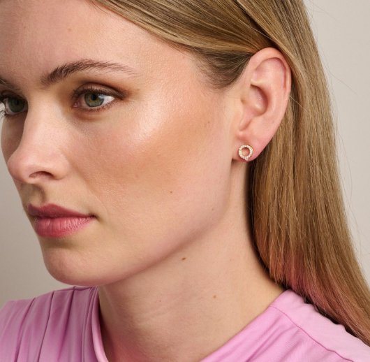 Gold Mary Crystal Earring - Pure Apotheca