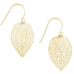 Gold Mini Leaf Earring - Pure Apotheca