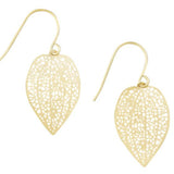 Gold Mini Leaf Earring - Pure Apotheca
