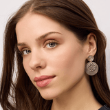 Gold Mocca Filigree Disc Earring - Pure Apotheca