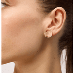 Gold Mocca Swirl Disc Earring - Pure Apotheca