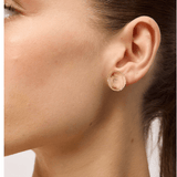 Gold Mocca Swirl Disc Earring - Pure Apotheca