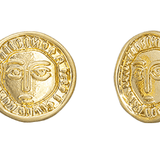 Gold Noble Coin Earring - Pure Apotheca