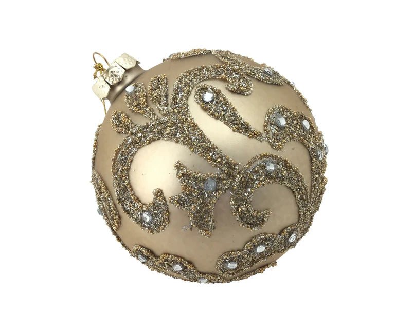 Gold Ornate Ball Hanging - Pure Apotheca