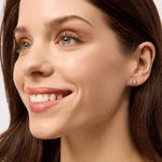 Gold Pearl Crystal Heart Studs - Pure Apotheca