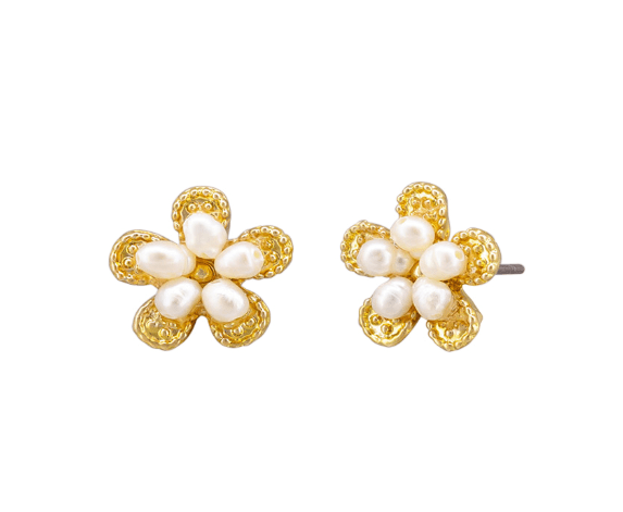 Gold & Pearl Florencia Earring - Pure Apotheca