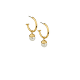 Gold Pearl Hoop Earring - Pure Apotheca