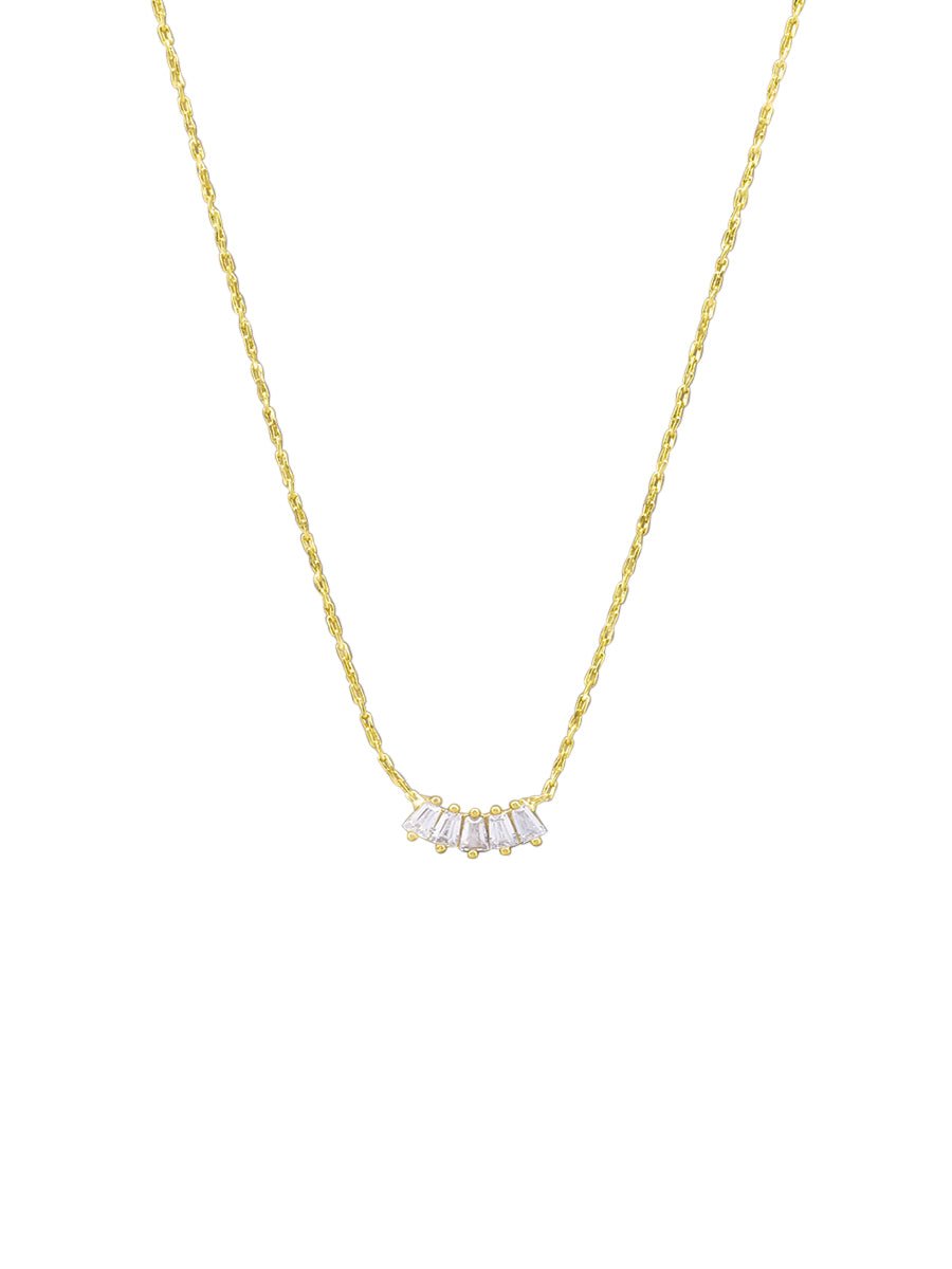 Gold Petite Crystal Necklace - Pure Apotheca