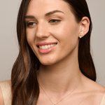 Gold Pink Crystal Heart Necklace - Pure Apotheca