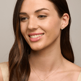 Gold Pink Crystal Heart Necklace - Pure Apotheca