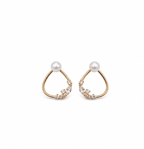 Gold Pip Studs - Pure Apotheca