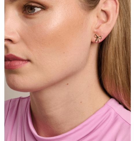 Gold Pippa Bow Earring - Pure Apotheca