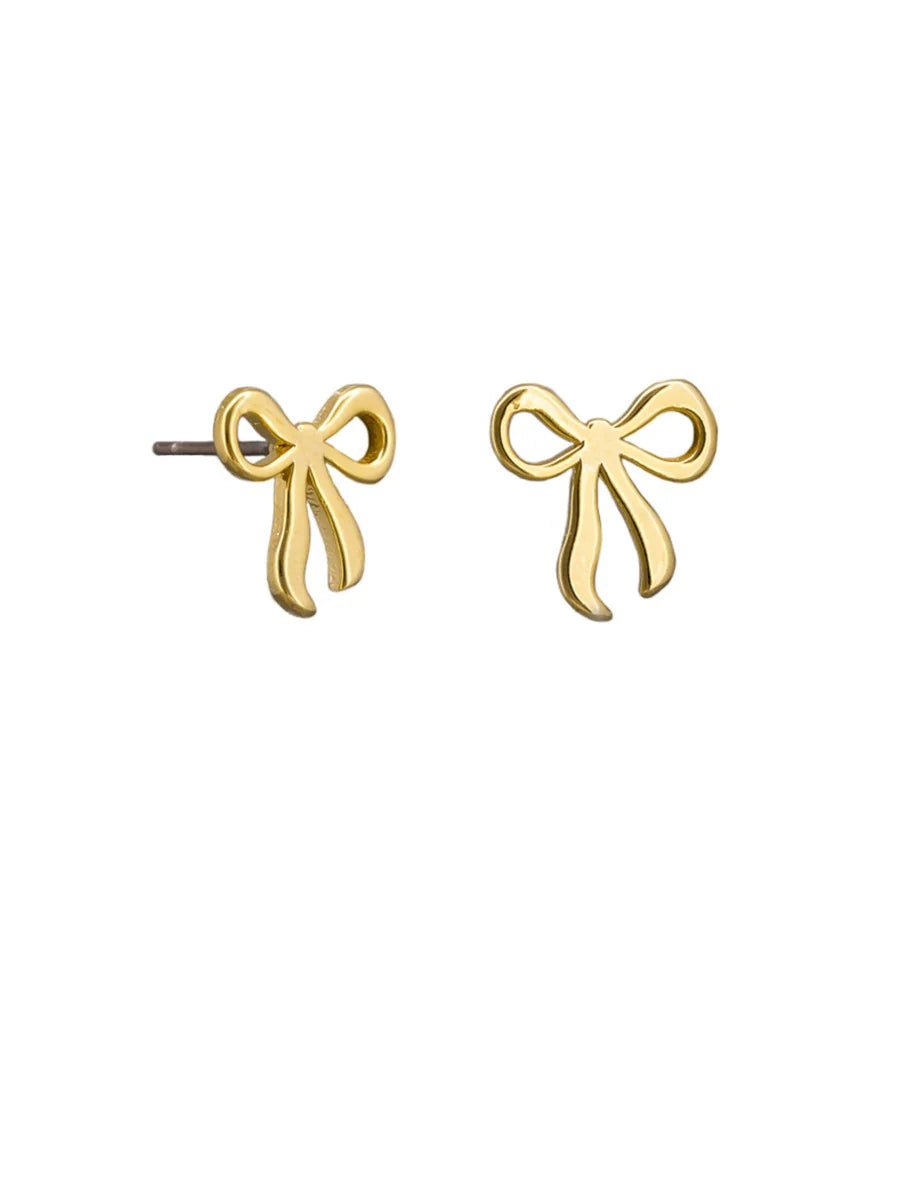 Gold Pippa Bow Earring - Pure Apotheca