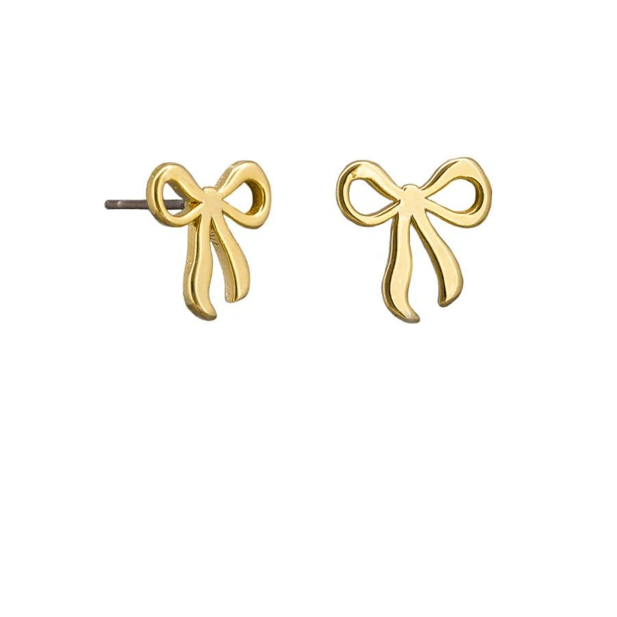 Gold Pippa Bow Earring - Pure Apotheca