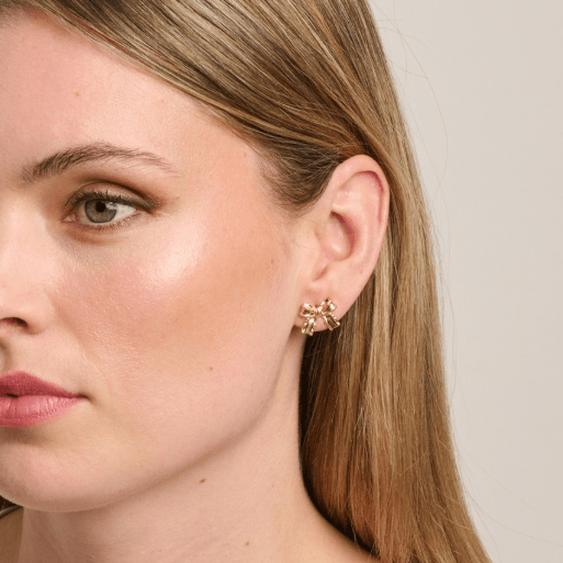 Gold Pollyanna Bow Earring - Pure Apotheca