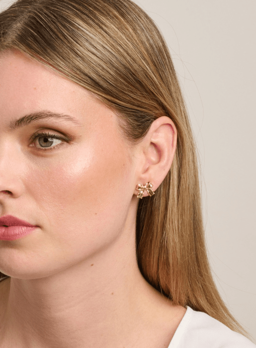 Gold Pollyanna Bow Earring - Pure Apotheca