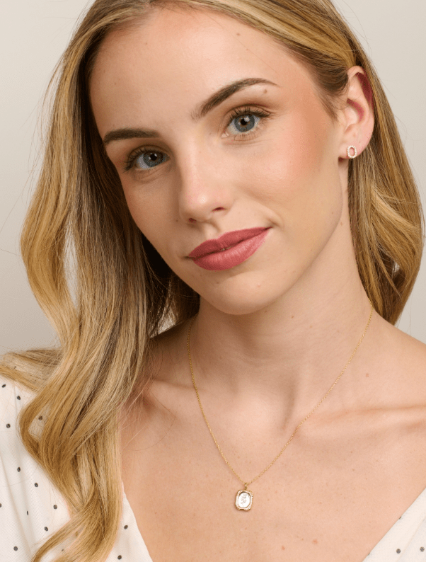 Gold Rose Medallion Necklace - Pure Apotheca