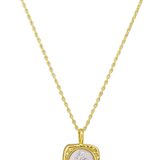 Gold Rose Medallion Necklace - Pure Apotheca