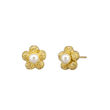 Gold Rosie Flower Earring - Pure Apotheca