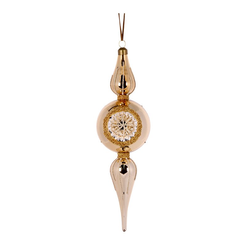 GOLD ROUND REFLECTOR FINIAL - Pure Apotheca
