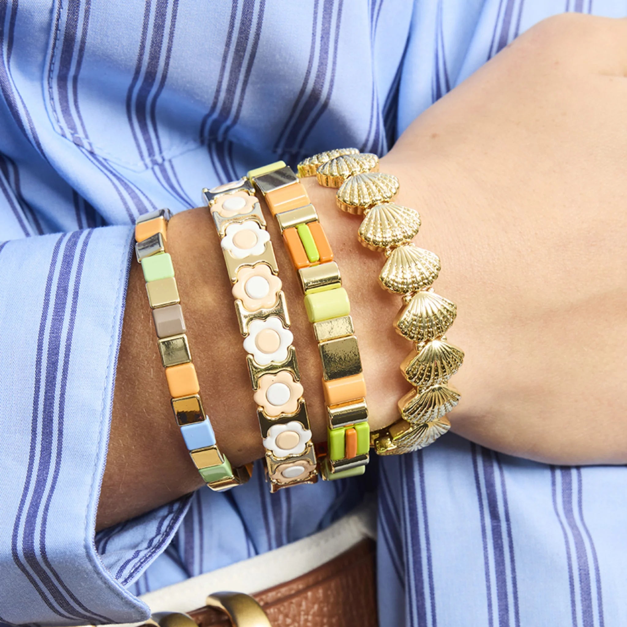 Gold Sea Shell Bracelet - Pure Apotheca