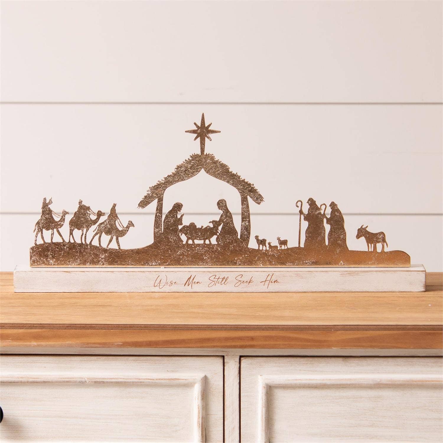 Gold Shimmer Nativity Silhouette - Pure Apotheca