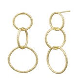 Gold Triple Hula Earring - Pure Apotheca