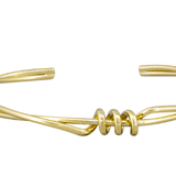 Gold Wire Twist Bangle - Pure Apotheca