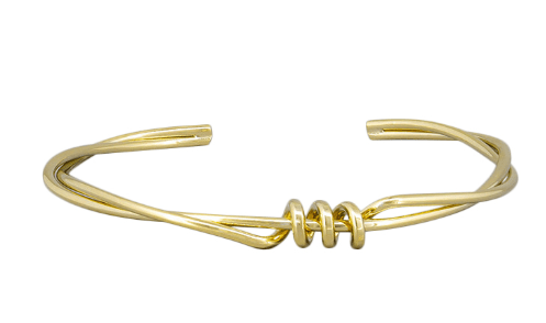 Gold Wire Twist Bangle - Pure Apotheca